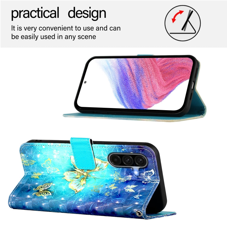 For Samsung Galaxy A56 5G 3D Painting Horizontal Flip Leather Phone Case