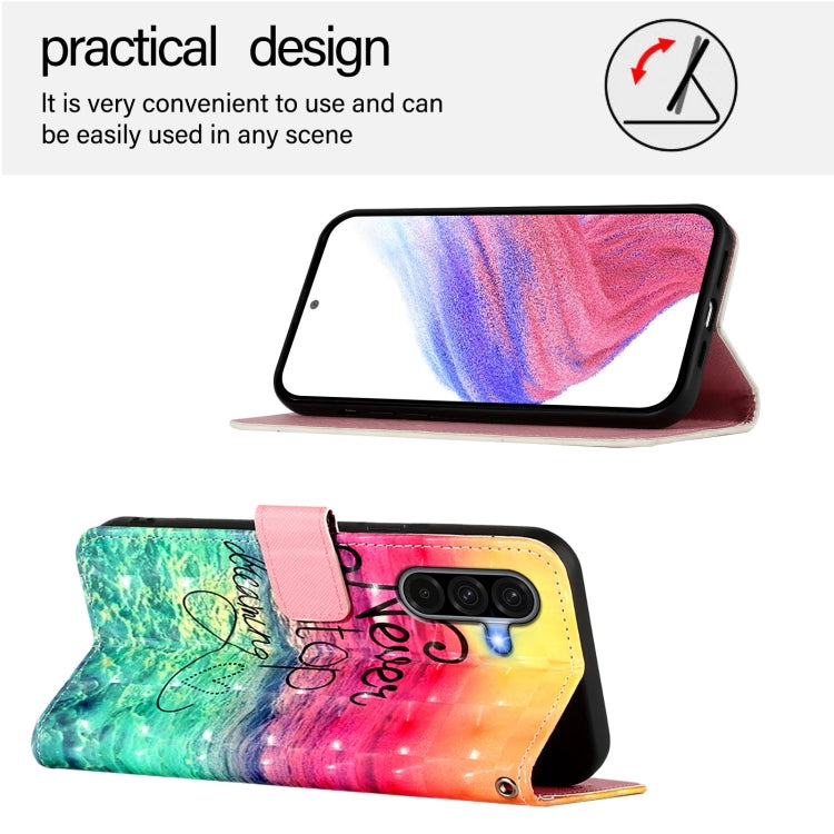 For Samsung Galaxy A56 5G 3D Painting Horizontal Flip Leather Phone Case