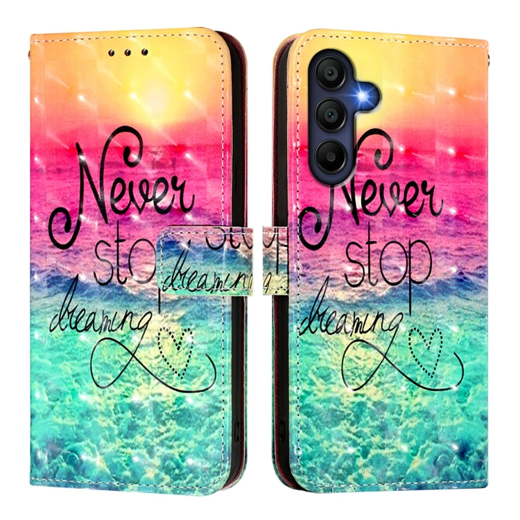 For Samsung Galaxy A26 5G 3D Painting Horizontal Flip Leather Phone Case