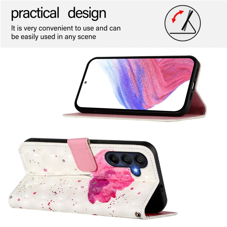 For Samsung Galaxy A26 5G 3D Painting Horizontal Flip Leather Phone Case