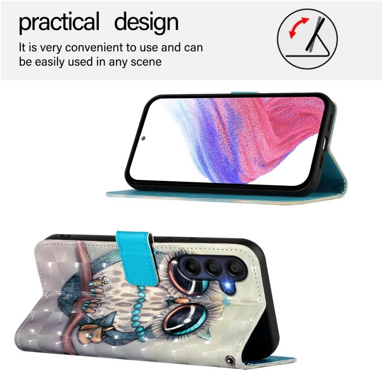 For Samsung Galaxy A26 5G 3D Painting Horizontal Flip Leather Phone Case
