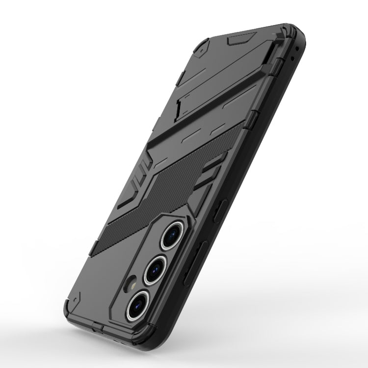 For Samsung Galaxy S24 FE 5G Punk Armor 2 in 1 PC + TPU Shockproof Phone Case with Invisible Holder