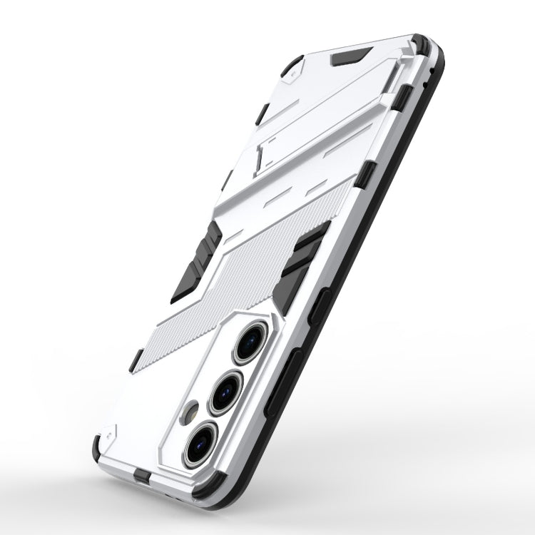 For Samsung Galaxy S24 FE 5G Punk Armor 2 in 1 PC + TPU Shockproof Phone Case with Invisible Holder