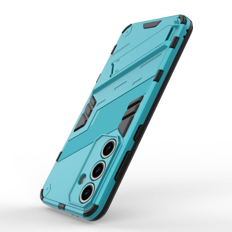 For Samsung Galaxy S24 FE 5G Punk Armor 2 in 1 PC + TPU Shockproof Phone Case with Invisible Holder