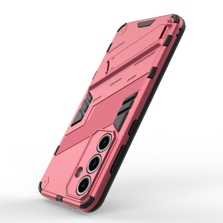 For Samsung Galaxy S24 FE 5G Punk Armor 2 in 1 PC + TPU Shockproof Phone Case with Invisible Holder
