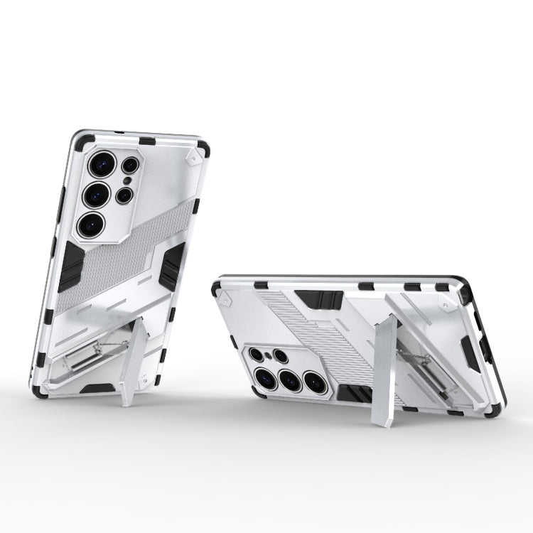 For Samsung Galaxy S25 Ultra 5G Punk Armor 2 in 1 PC + TPU Shockproof Phone Case with Invisible Holder