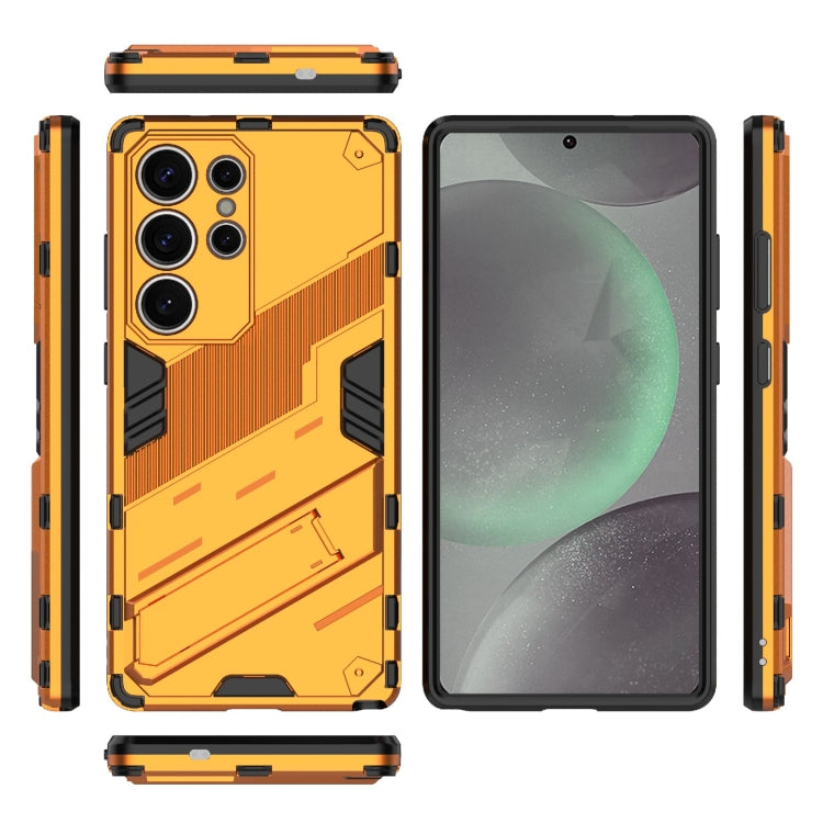 For Samsung Galaxy S25 Ultra 5G Punk Armor 2 in 1 PC + TPU Shockproof Phone Case with Invisible Holder