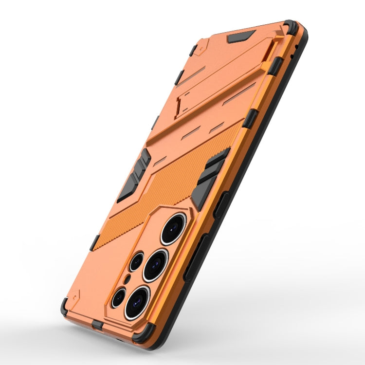 For Samsung Galaxy S25 Ultra 5G Punk Armor 2 in 1 PC + TPU Shockproof Phone Case with Invisible Holder