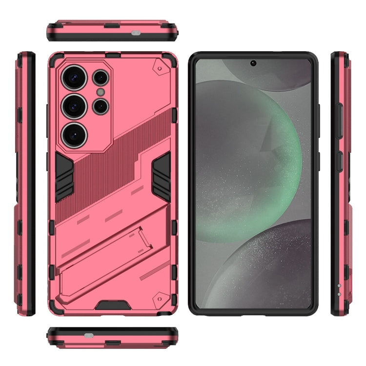 For Samsung Galaxy S25 Ultra 5G Punk Armor 2 in 1 PC + TPU Shockproof Phone Case with Invisible Holder