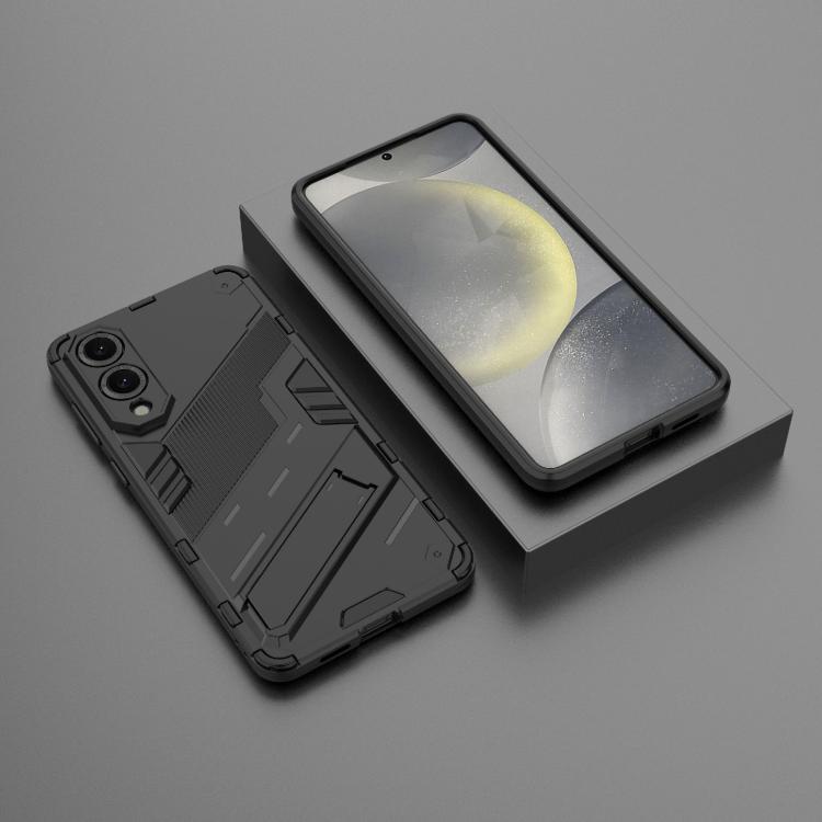 For Samsung Galaxy S25 Edge 5G Punk Armor 2 in 1 PC + TPU Shockproof Phone Case with Invisible Holder