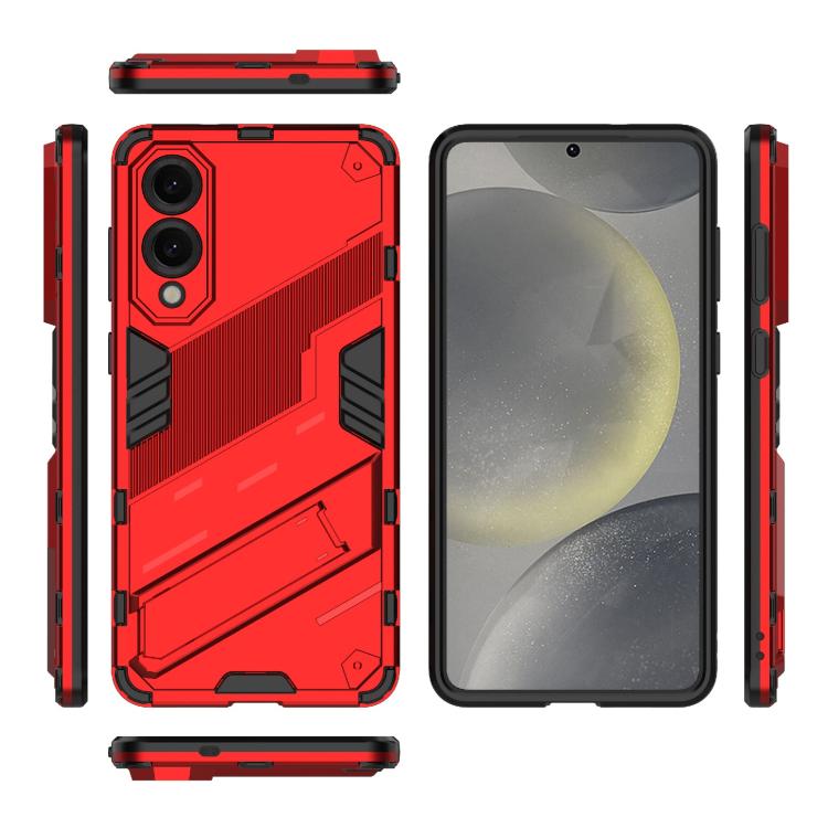 For Samsung Galaxy S25 Edge 5G Punk Armor 2 in 1 PC + TPU Shockproof Phone Case with Invisible Holder