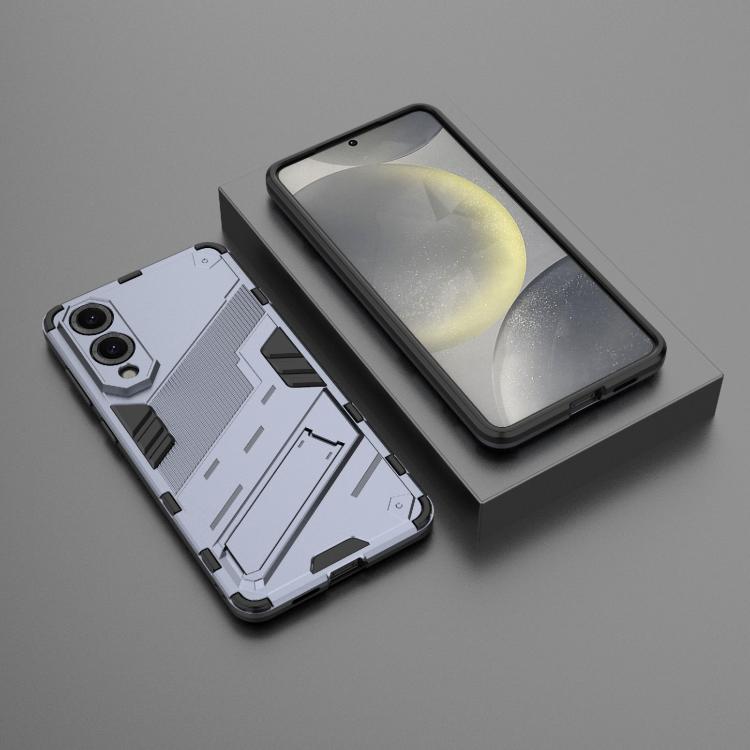 For Samsung Galaxy S25 Edge 5G Punk Armor 2 in 1 PC + TPU Shockproof Phone Case with Invisible Holder