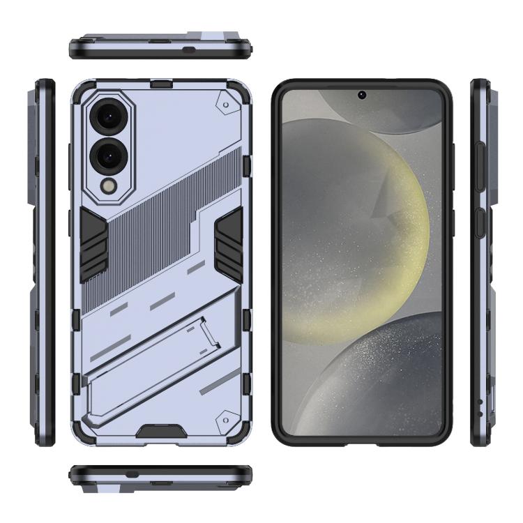 For Samsung Galaxy S25 Edge 5G Punk Armor 2 in 1 PC + TPU Shockproof Phone Case with Invisible Holder