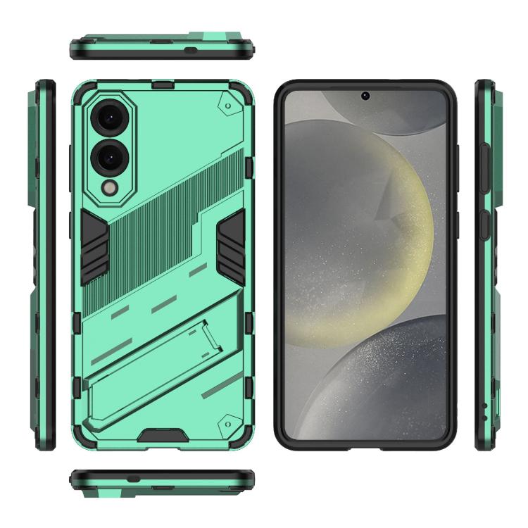 For Samsung Galaxy S25 Edge 5G Punk Armor 2 in 1 PC + TPU Shockproof Phone Case with Invisible Holder