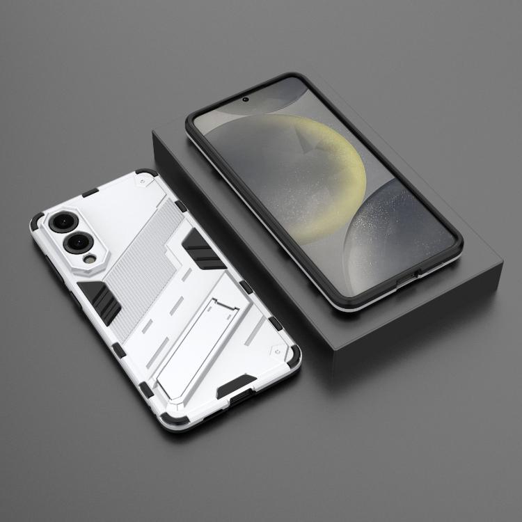 For Samsung Galaxy S25 Edge 5G Punk Armor 2 in 1 PC + TPU Shockproof Phone Case with Invisible Holder