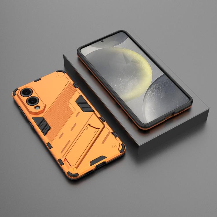 For Samsung Galaxy S25 Edge 5G Punk Armor 2 in 1 PC + TPU Shockproof Phone Case with Invisible Holder