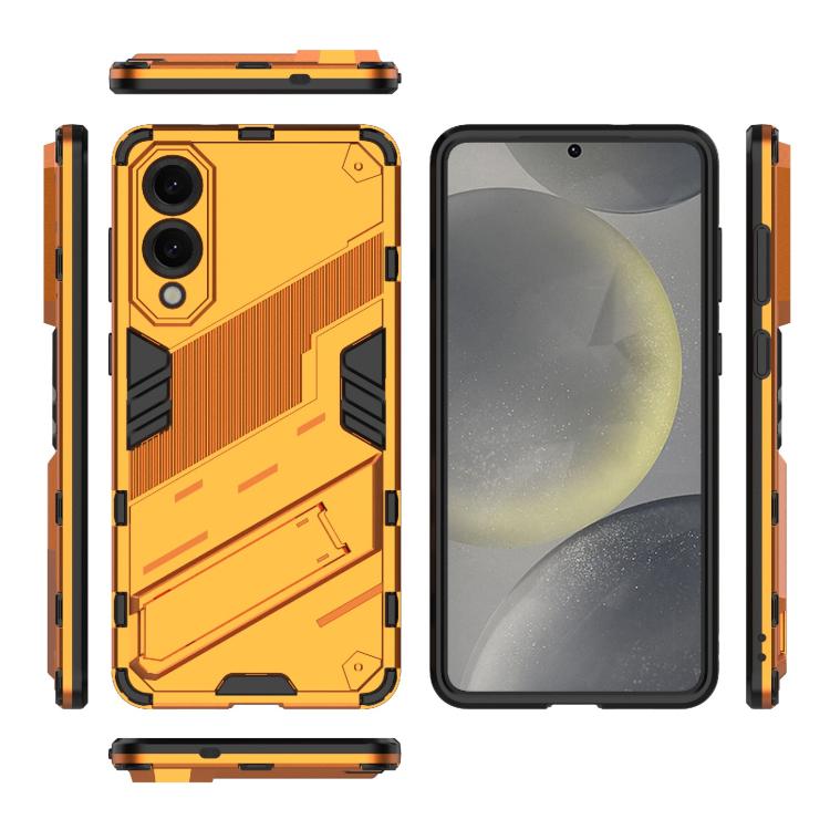 For Samsung Galaxy S25 Edge 5G Punk Armor 2 in 1 PC + TPU Shockproof Phone Case with Invisible Holder