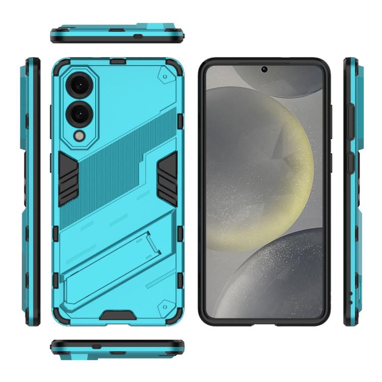 For Samsung Galaxy S25 Edge 5G Punk Armor 2 in 1 PC + TPU Shockproof Phone Case with Invisible Holder