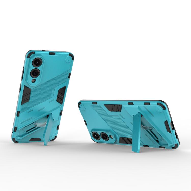 For Samsung Galaxy S25 Edge 5G Punk Armor 2 in 1 PC + TPU Shockproof Phone Case with Invisible Holder