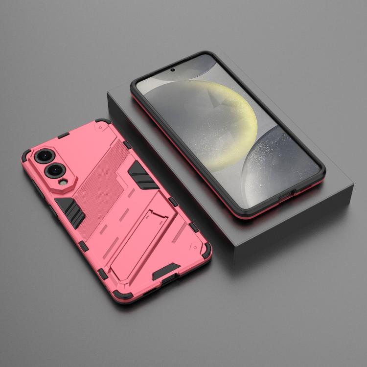 For Samsung Galaxy S25 Edge 5G Punk Armor 2 in 1 PC + TPU Shockproof Phone Case with Invisible Holder