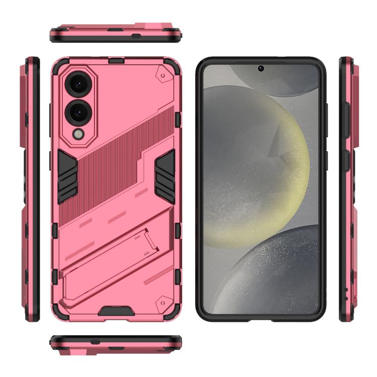 For Samsung Galaxy S25 Edge 5G Punk Armor 2 in 1 PC + TPU Shockproof Phone Case with Invisible Holder