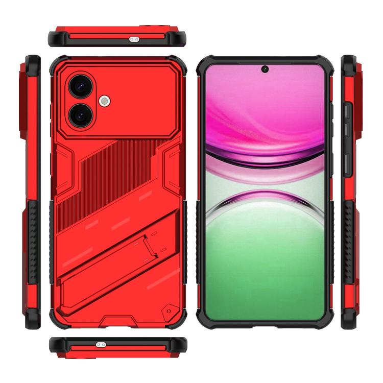 For Samsung Galaxy S26 Edge 5G Punk Armor 2 in 1 PC + TPU Shockproof Phone Case with Invisible Holder