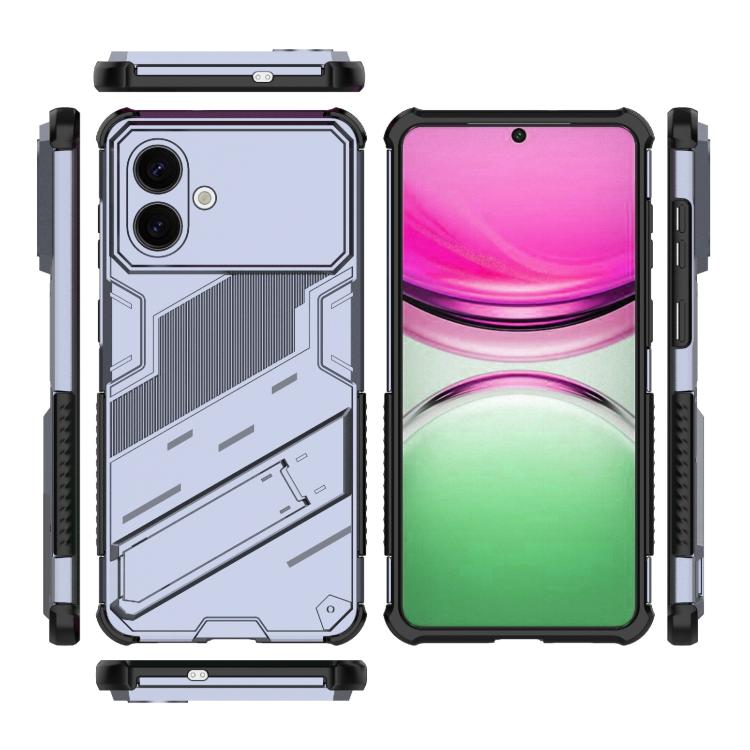For Samsung Galaxy S26 Edge 5G Punk Armor 2 in 1 PC + TPU Shockproof Phone Case with Invisible Holder
