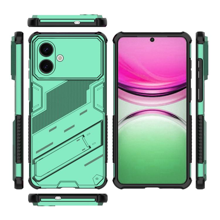 For Samsung Galaxy S26 Edge 5G Punk Armor 2 in 1 PC + TPU Shockproof Phone Case with Invisible Holder