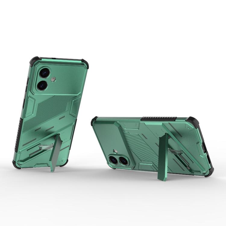 For Samsung Galaxy S26 Edge 5G Punk Armor 2 in 1 PC + TPU Shockproof Phone Case with Invisible Holder