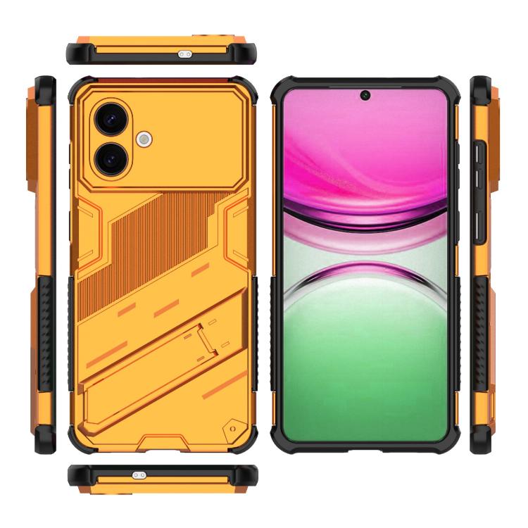 For Samsung Galaxy S26 Edge 5G Punk Armor 2 in 1 PC + TPU Shockproof Phone Case with Invisible Holder