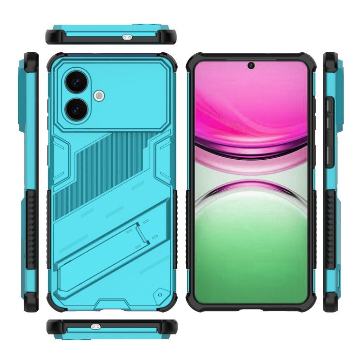 For Samsung Galaxy S26 Edge 5G Punk Armor 2 in 1 PC + TPU Shockproof Phone Case with Invisible Holder