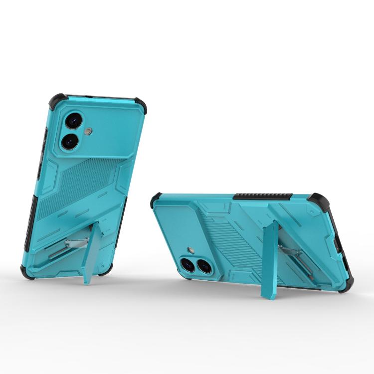 For Samsung Galaxy S26 Edge 5G Punk Armor 2 in 1 PC + TPU Shockproof Phone Case with Invisible Holder