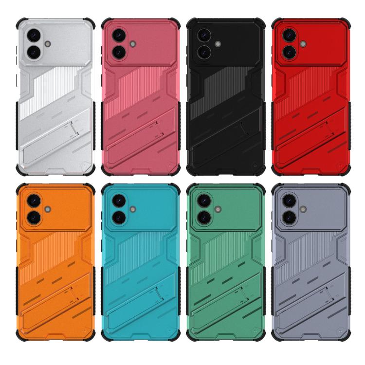 For Samsung Galaxy S26 Edge 5G Punk Armor 2 in 1 PC + TPU Shockproof Phone Case with Invisible Holder