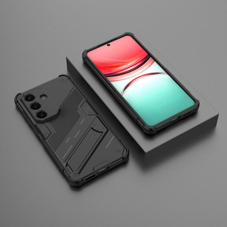 For Samsung Galaxy S26 5G Punk Armor 2 in 1 PC + TPU Shockproof Phone Case with Invisible Holder