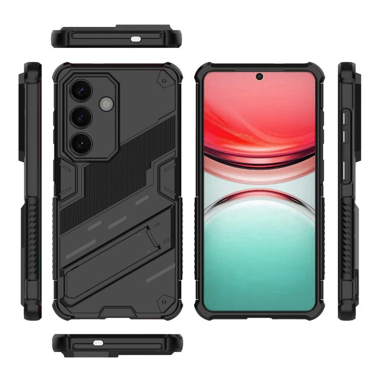 For Samsung Galaxy S26 5G Punk Armor 2 in 1 PC + TPU Shockproof Phone Case with Invisible Holder