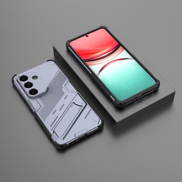 For Samsung Galaxy S26 5G Punk Armor 2 in 1 PC + TPU Shockproof Phone Case with Invisible Holder