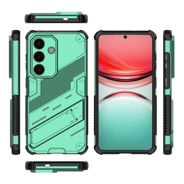 For Samsung Galaxy S26 5G Punk Armor 2 in 1 PC + TPU Shockproof Phone Case with Invisible Holder
