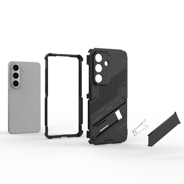 For Samsung Galaxy S26 5G Punk Armor 2 in 1 PC + TPU Shockproof Phone Case with Invisible Holder