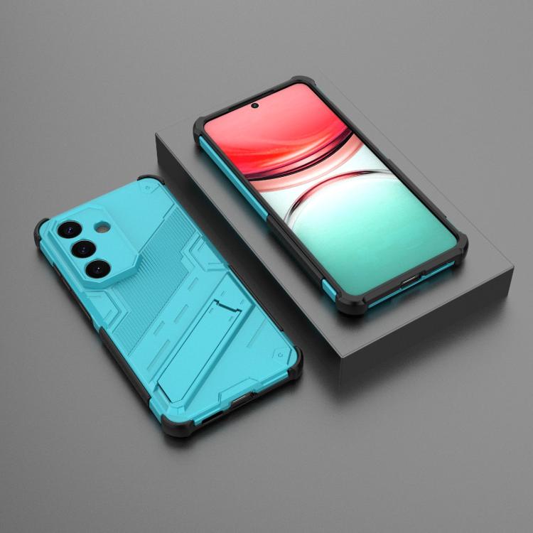For Samsung Galaxy S26 5G Punk Armor 2 in 1 PC + TPU Shockproof Phone Case with Invisible Holder