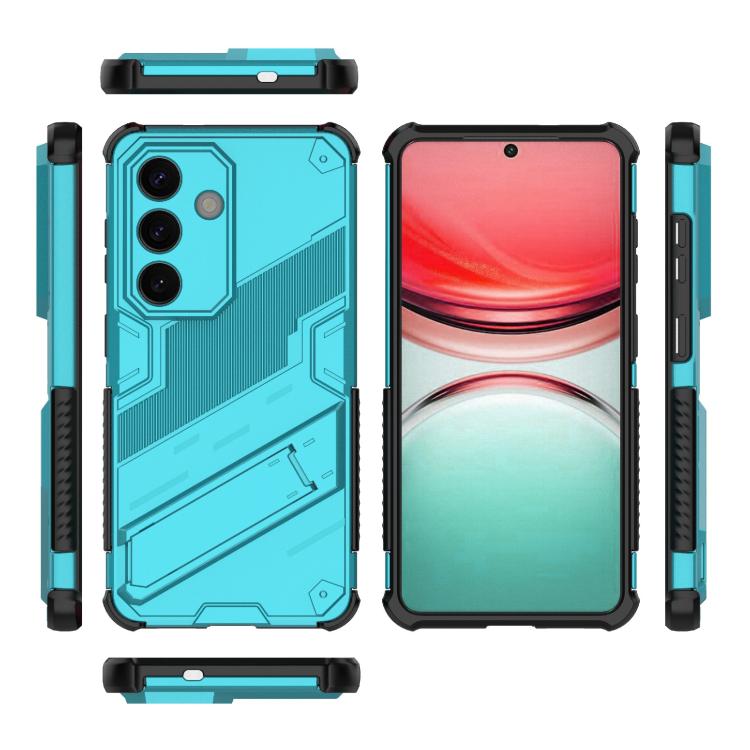 For Samsung Galaxy S26 5G Punk Armor 2 in 1 PC + TPU Shockproof Phone Case with Invisible Holder