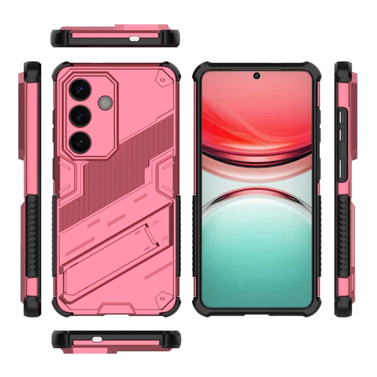 For Samsung Galaxy S26 5G Punk Armor 2 in 1 PC + TPU Shockproof Phone Case with Invisible Holder