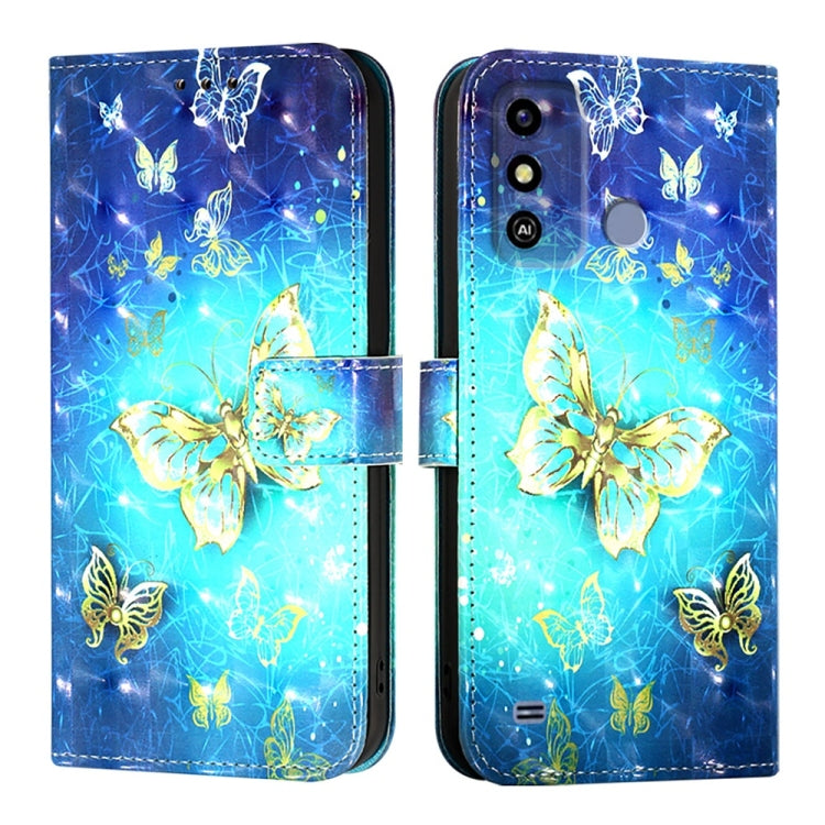 For ZTE Blade A53 3D Painting Horizontal Flip Leather Phone Case