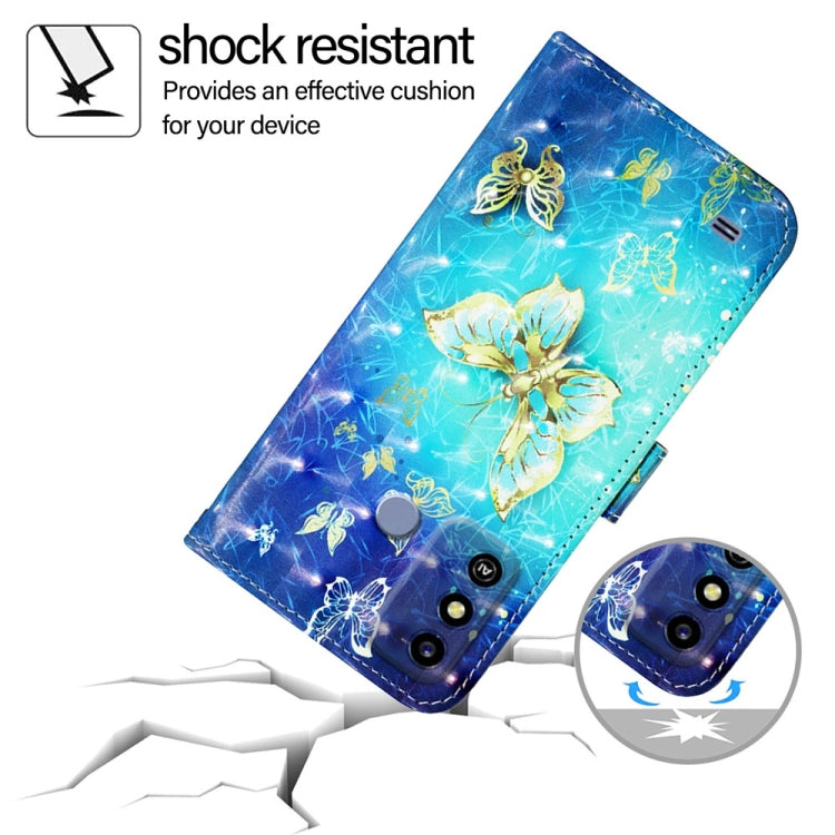 For ZTE Blade A53 3D Painting Horizontal Flip Leather Phone Case