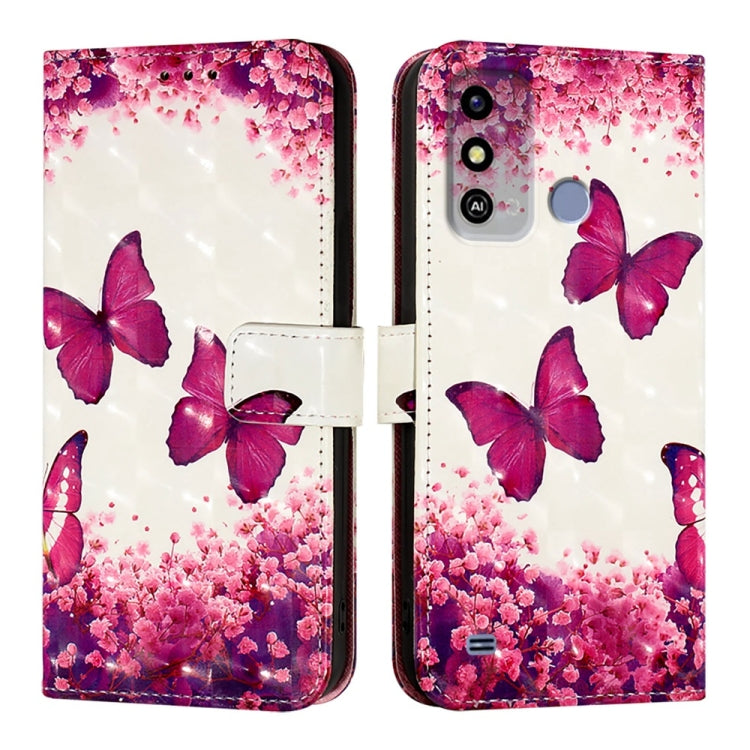 For ZTE Blade A53 3D Painting Horizontal Flip Leather Phone Case