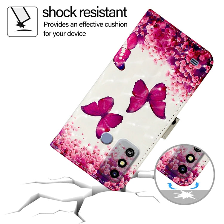 For ZTE Blade A53 3D Painting Horizontal Flip Leather Phone Case