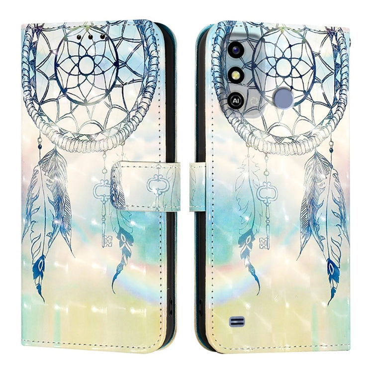 For ZTE Blade A53 3D Painting Horizontal Flip Leather Phone Case