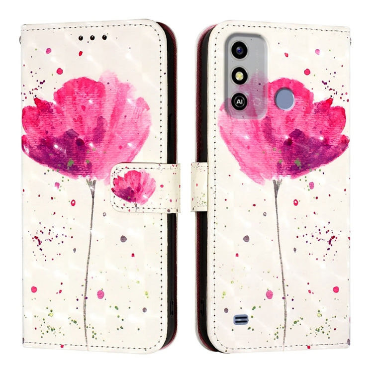 For ZTE Blade A53 3D Painting Horizontal Flip Leather Phone Case