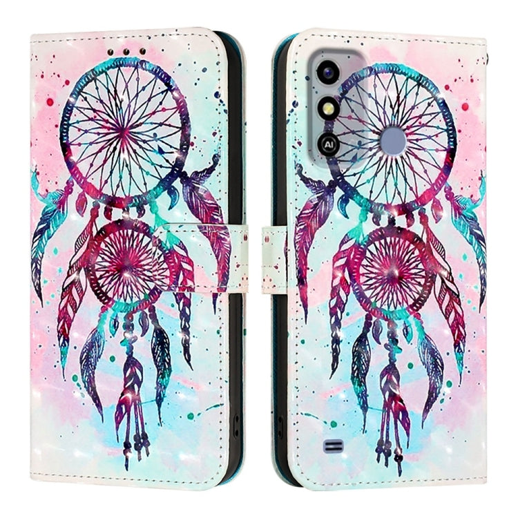 For ZTE Blade A53 3D Painting Horizontal Flip Leather Phone Case
