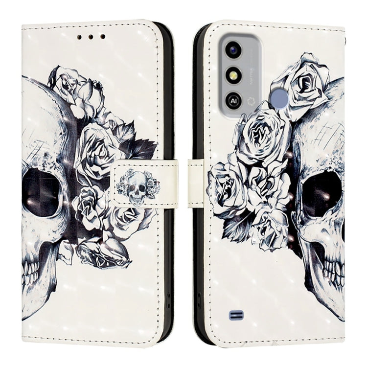 For ZTE Blade A53 3D Painting Horizontal Flip Leather Phone Case