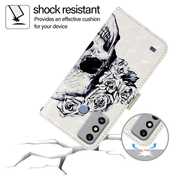 For ZTE Blade A53 3D Painting Horizontal Flip Leather Phone Case